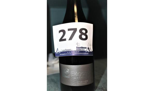 10 flessen wijn Cotes de Rhones, Elégance par Duplesse, 2016