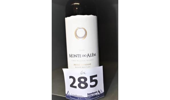 6 flessen wijn Algarve Monte Do Alèm, petit Verdot, 2019