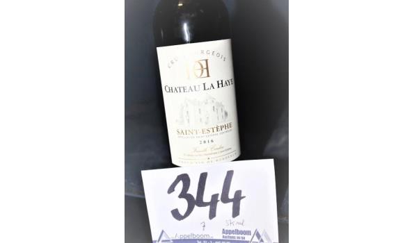 7 flessen wijn à 375ml, Bordeaux, Saint-Estèphe, Chateau La Haye, 2016