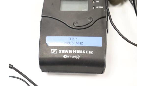 4 wireless microfoonset SENNHEISER W100,werking niet gekend, zonder microfoon