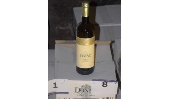 12 flessen à 75cl witte wijn TRE DONNE, Donna Bianci, Gavi, 2022, 13%