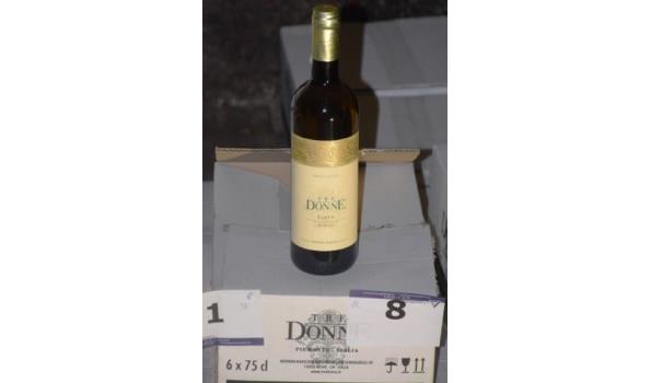 12 flessen à 75cl witte wijn TRE DONNE, Donna Bianci, Gavi, 2022, 13%