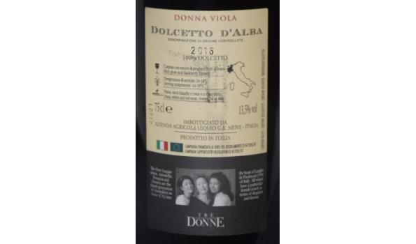 12 flessen à 75cl wijn TRE DONNE, Donna Viola, Dolcetto d