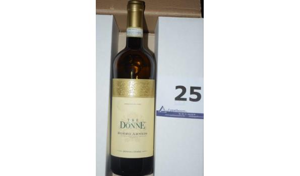 18 flessen à 75cl wijn TRE DONNE, Roero Arneis, Donna Chiara, 2022, 13,5%