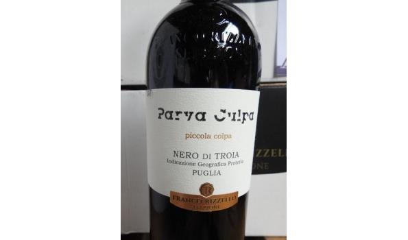 12 flessen rode wijn PARVA CULPA Nero do Troya 2017