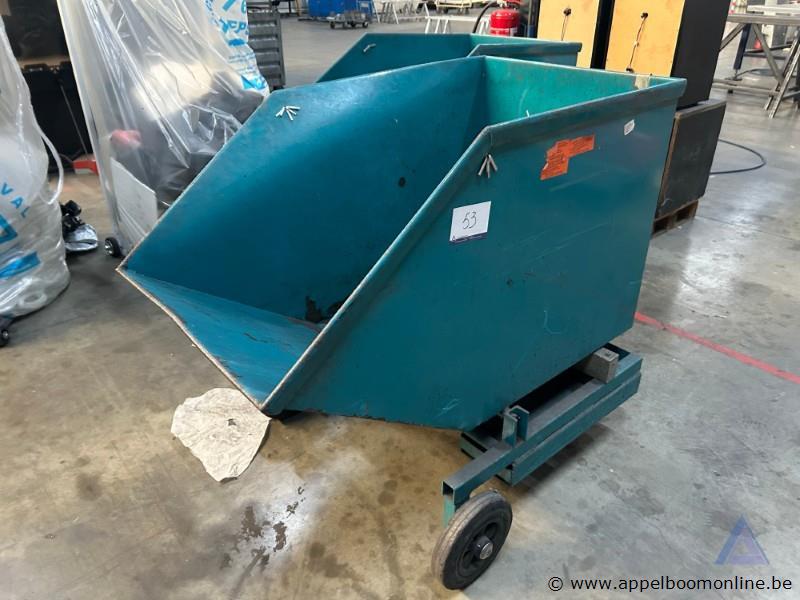 Metalen kiepcontainer