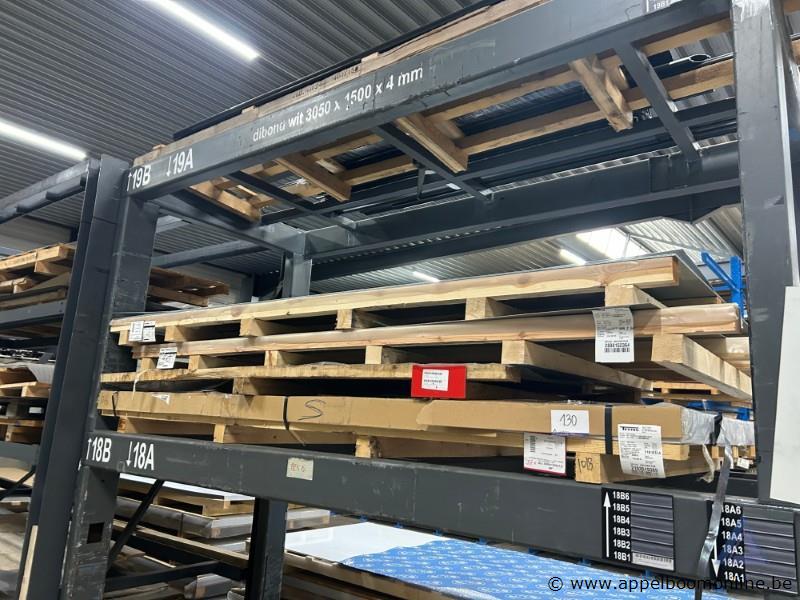 Lot aluminium platen wo. type 99.5 Halfhard, afmetingen 3000 x 1500 x 1.5 mm
