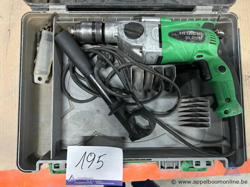 Klopboormachine HITACHI DV 20VB2, inclusief koffer – kavel bij Appelboom