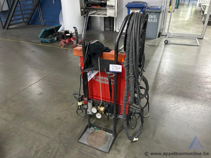 Lasapparaat FRONIUS MagicWave 2000 Fuzzy, inclusief gasfles, drukregelaar, slangen en toortsen – kavel bij Appelboom