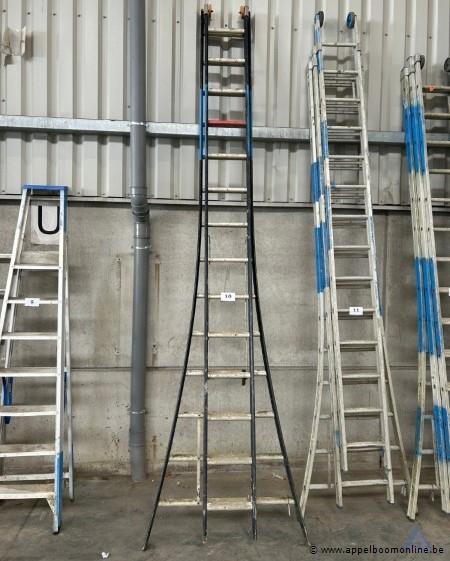 Aluminium ladder 2x14 sporten – kavel bij Appelboom