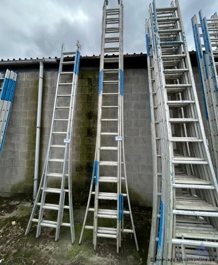 Aluminium ladder 3x18 sporten. Werking niet gekend – kavel bij Appelboom