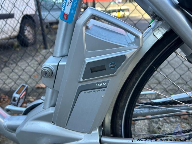 Elektrische fiets FLYER, batterij Flyer, 36V, met sleutel, nummer 702-058, werking niet gekend – foto 3 – kavel bij Appelboom