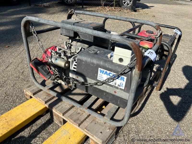 Stroomgenerator WACKER, met Leroy Somer LSA 35 generator, 230, Werking niet gekend – kavel bij Appelboom