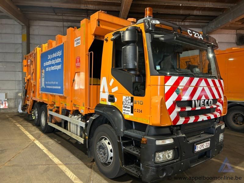 Huisvuilwagen IVECO STRALIS Pusher 2000, WJME2NNH40C243092, 1e insch 24/01/2012, 182234km, 7790cm³, 228kW, diesel, transm. automaat, euro 5, 3 asse… – foto 4 – kavel bij Appelboom