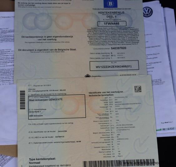 lichte vrachtwagen VOLKSWAGEN Caddy, datum 1ste inschr 19/11/2013, chassisnr WV1ZZZ2KZEX062488, km-stand 67558, Euro 5, schade rondom – foto 9 – kavel bij Appelboom