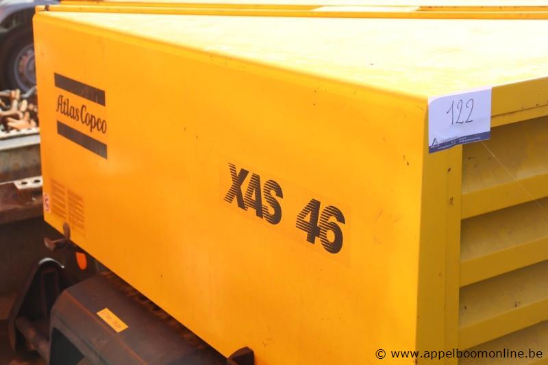 verrijdbare compressor ATLAS COPCO XAS 46, bj 1999, cap 20,4Kw, compleet met toebehoren – foto 4 – kavel bij Appelboom