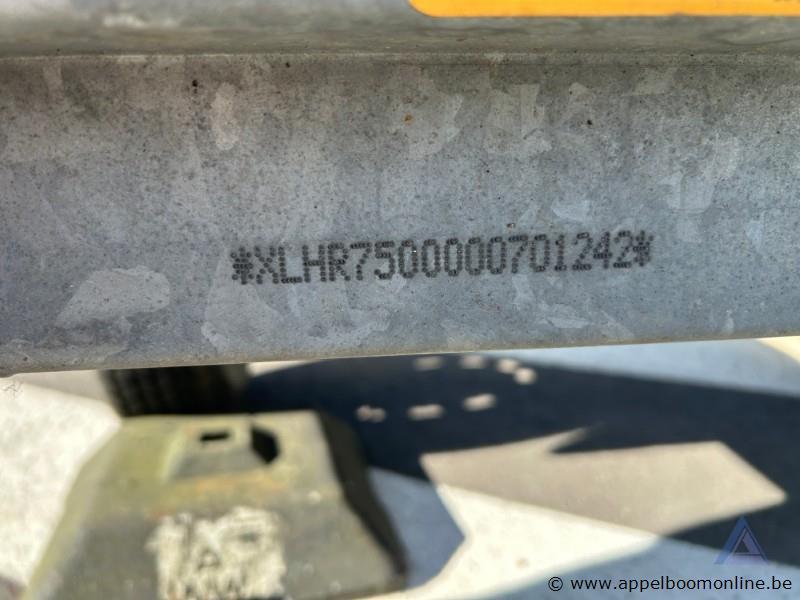 Aanhangwagen HAPERT R750, XLHR7500000701242, enkelas, mtm 750kg, opklapbare signalisatieborden, zwarte gereedschapskist, 089-012 – foto 5 – kavel bij Appelboom