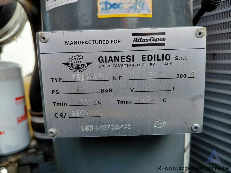Mobiele compressor, Atlas Copco XAS 47, bouwjaar 2004, 91 bedrijfsuren, motorvermogen 21.6 kW, diesel, gewicht 850 kg, serienummer -YA3-B6227X-4047… – foto 8 – kavel bij Appelboom