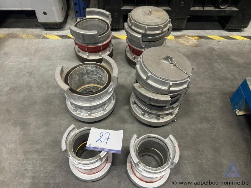 Metalen overgangsstukken, merk AWG. Diverse types en maten, waaronder 150 dsp-storz en 110 storz - 110 dsp – foto 2 – kavel bij Appelboom