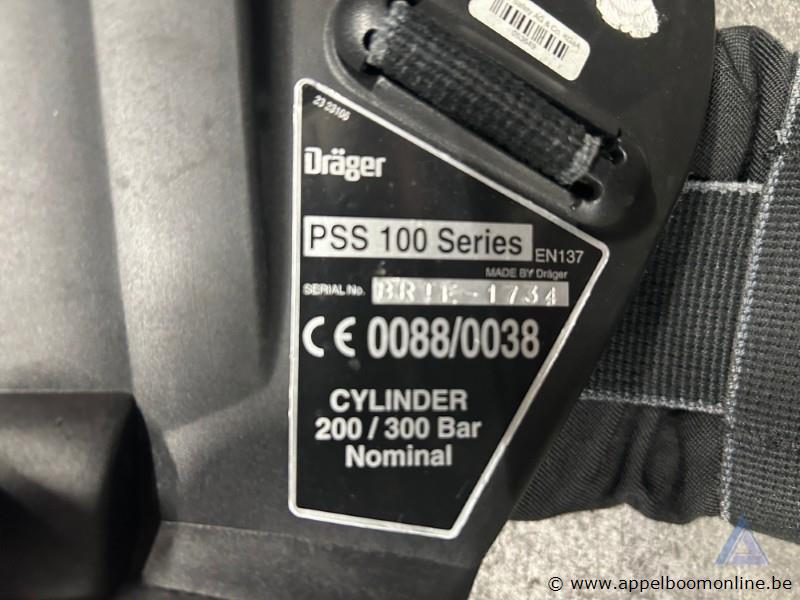 Ademluchttoestel DRÄGER PSS 100, met ademluchtmasker. Geschikt voor cilinders van 200/300 bar, Dräger PSS 100 Series. Werking niet gekend – foto 3 – kavel bij Appelboom