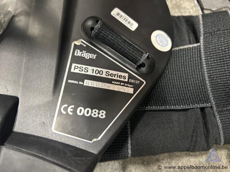 Ademluchttoestel DRÄGER PSS 100 Series, inclusief ademluchtmasker, serienummer BRRN-1806 – foto 3 – kavel bij Appelboom
