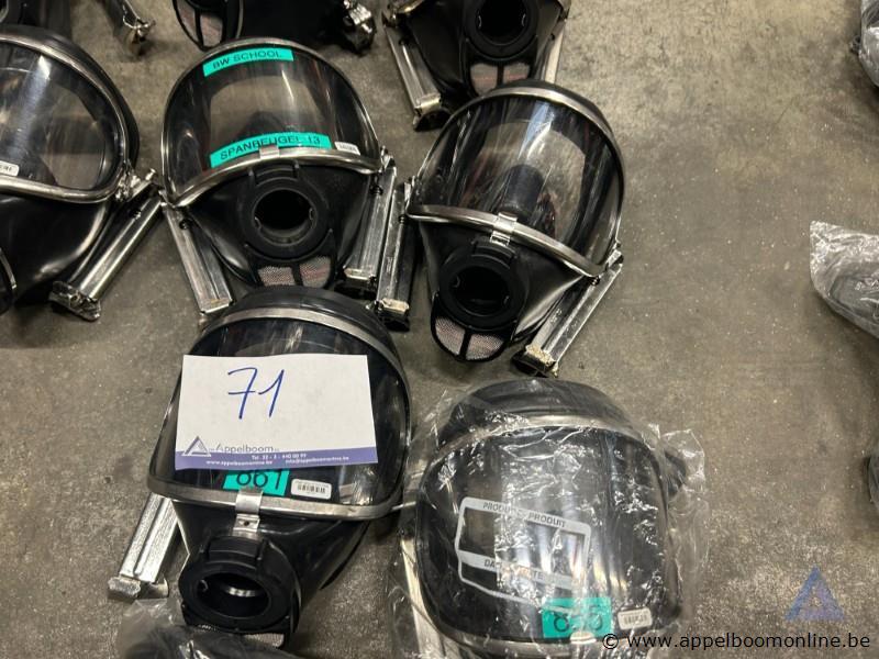 4x Ademluchtmasker DRÄGER Panorama Nova, met spanbeugel – foto 2 – kavel bij Appelboom