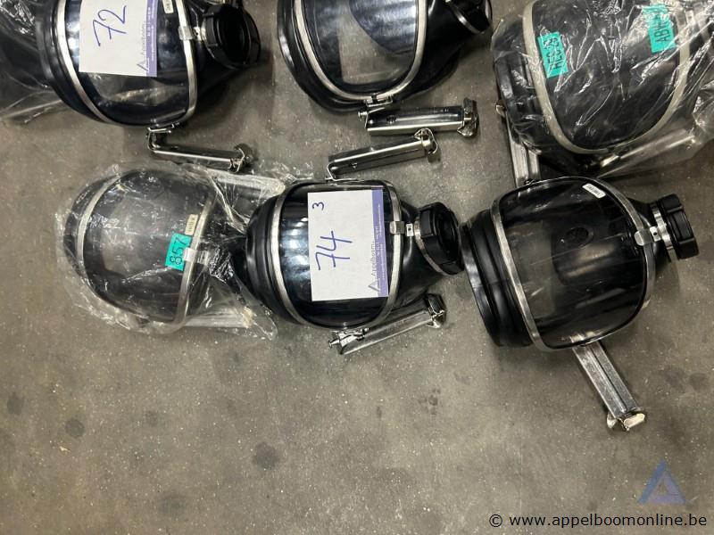 3x Ademluchtmaskers DRÄGER Panorama Nova, met spanbeugel – foto 2 – kavel bij Appelboom