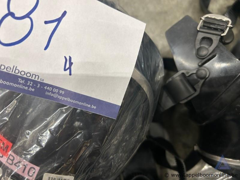 4x Ademluchtmaskers DRÄGER Panorama Nova, met spanbeugel – foto 3 – kavel bij Appelboom