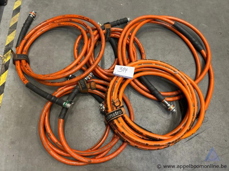 5 hydraulische enkelwerkende slangen Holmatro, 8 bar – foto 2 – kavel bij Appelboom