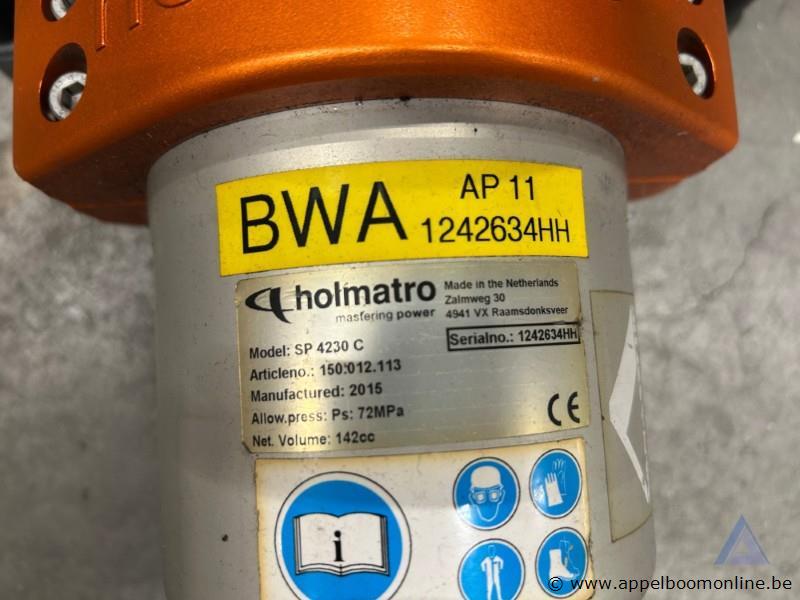 Spreider Holmatro SP 4230 C, serienummer 1242634HH, maximale druk 72 MPa, bouwjaar 2015 – foto 3 – kavel bij Appelboom