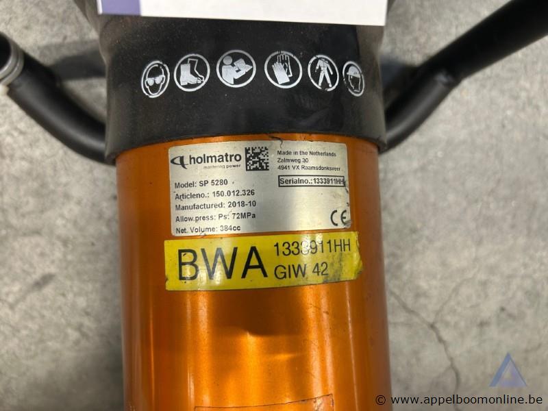 Spreider Holmatro SP 5280, maximale druk 72 MPa, bouwjaar 2018, serienummer 1333911HH – foto 3 – kavel bij Appelboom