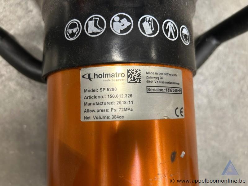 Hydraulische spreider Holmatro SP 5280, bouwjaar 2018, serienummer 1337349HH, maximale druk 72 MPa – foto 3 – kavel bij Appelboom