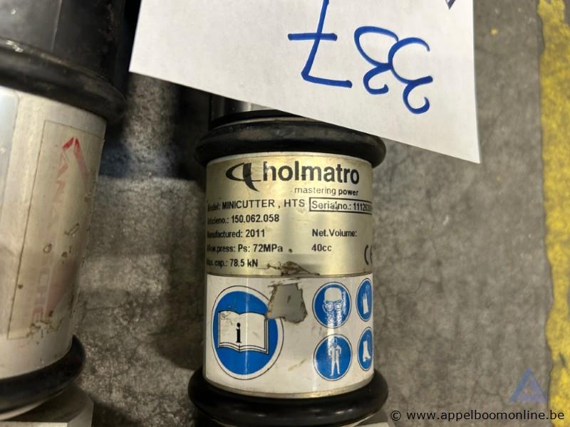 2 hydraulische scharen Holmatro, MINICUTTER HTS, bouwjaar 2011, maximale druk 72 MPa, maximale capaciteit 78.5 kN. Werking niet gekend – foto 3 – kavel bij Appelboom