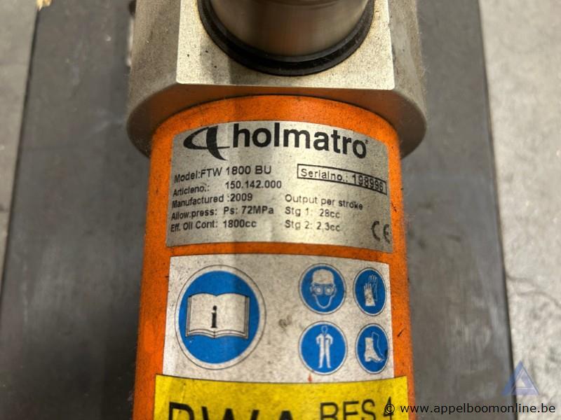 Hydraulische voetpomp Holmatro FTW 1800 BU, bouwjaar 2009, serienummer 198996, maximale druk 72 MPa – foto 3 – kavel bij Appelboom