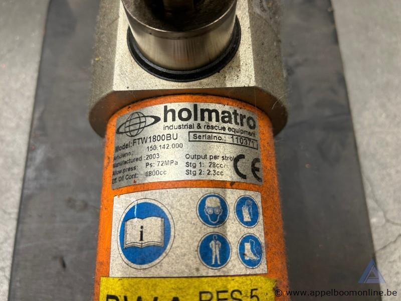 Hydraulische voetpomp Holmatro FTW1800BU, bouwjaar 2003, maximale druk 72 MPa, serienummer 110371 – foto 3 – kavel bij Appelboom