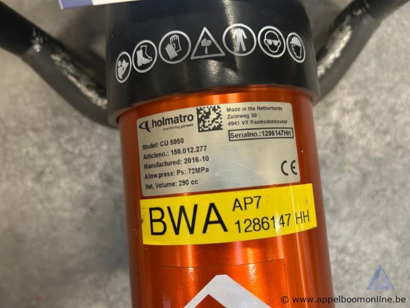 Hydraulische schaar Holmatro CU 5050, bouwjaar 2016, maximale druk 72 MPa – foto 3 – kavel bij Appelboom
