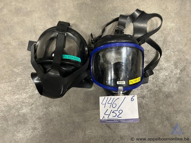6x Ademluchtmasker DRÄGER Panorama Nova – foto 2 – kavel bij Appelboom