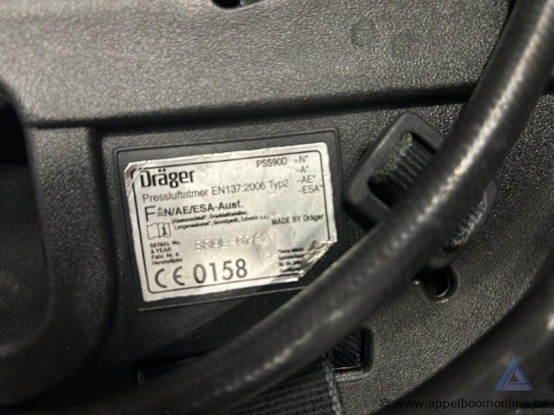 5x Persluchtademtoestel Dräger PSS90D. Werking niet gekend – foto 3 – kavel bij Appelboom