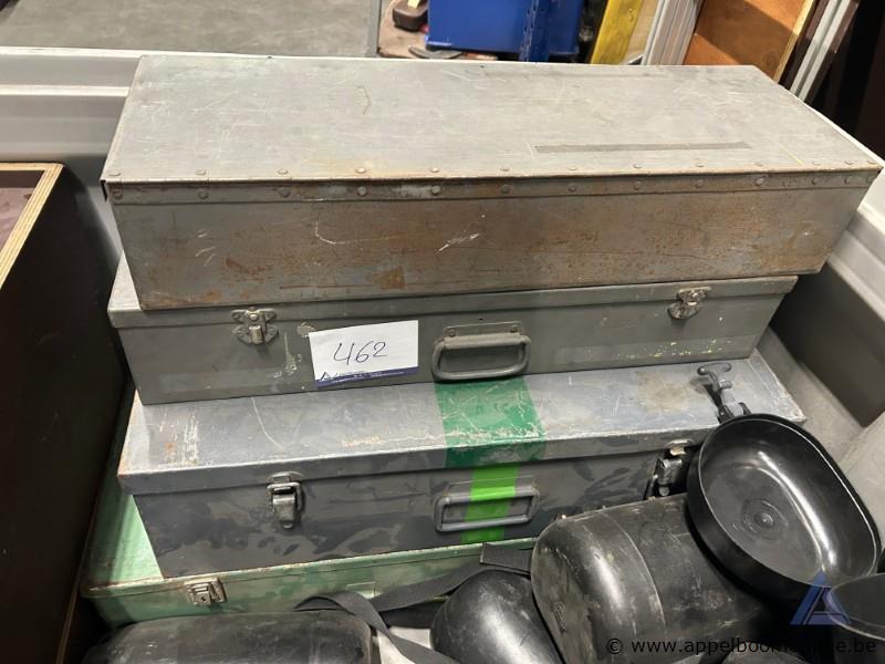 4 Metalen transportkisten – foto 2 – kavel bij Appelboom