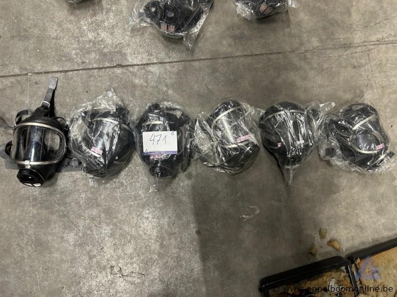 6x Ademluchtmaskers DRÄGER Panorama Nova – foto 2 – kavel bij Appelboom