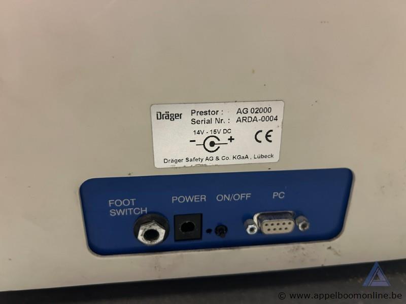 Testapparaat ademluchtbescherming Dräger Prestor AG02000, serienummer ARDA-0004. Werking niet gekend – foto 3 – kavel bij Appelboom