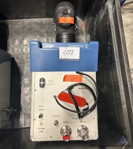 Testapparaat voor adembescherming Dräger Quaestor AG 02332, met ingangen voor MP IN (0-20 bar), LP IN (= 30 mbar), HP OUT (200 bar, 300 bar). Werki… – foto 2 – kavel bij Appelboom