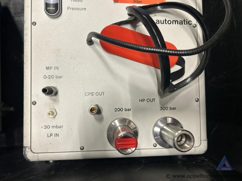 Testapparaat voor adembescherming Dräger Quaestor AG 02332, met ingangen voor MP IN (0-20 bar), LP IN (= 30 mbar), HP OUT (200 bar, 300 bar). Werki… – foto 3 – kavel bij Appelboom