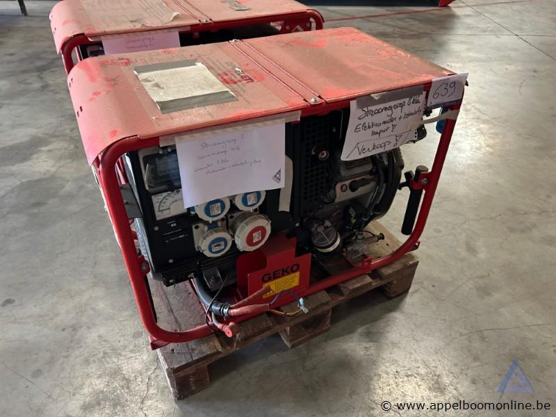 Stroomgenerator GEKO 8000 ED-AA/SEBA-II, bouwjaar 2009, serienummer 105016, 8,0 kW, 230/400 V, 3 fasen, 140 kg. Werking niet gekend, 230.400 V – foto 2 – kavel bij Appelboom