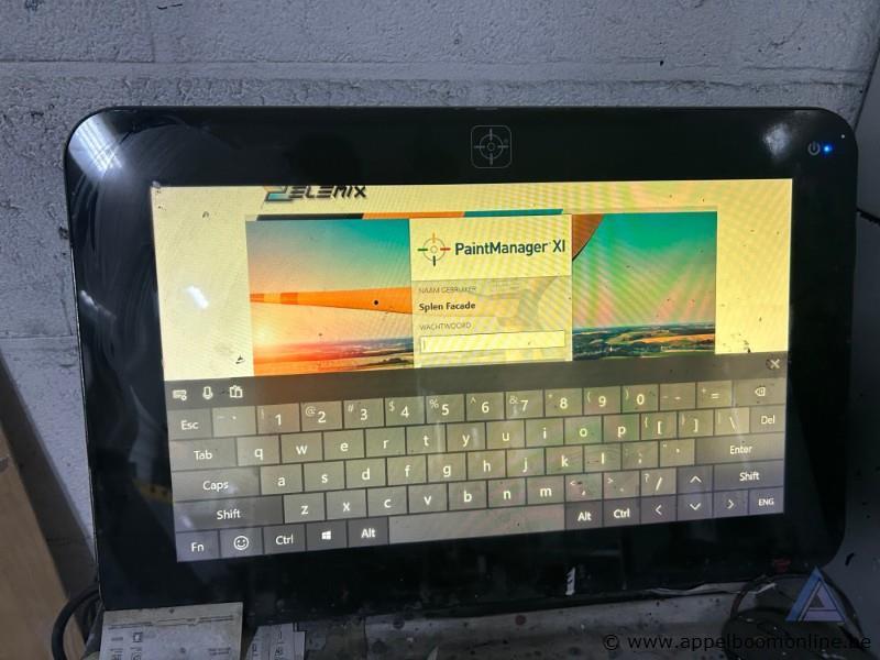 Automatische verfmengmachine JELEMIX PaintManager XI met geïntegreerde computer en PaintManager XI software. Inclusief diverse rekken met verfblikken – foto 5 – kavel bij Appelboom