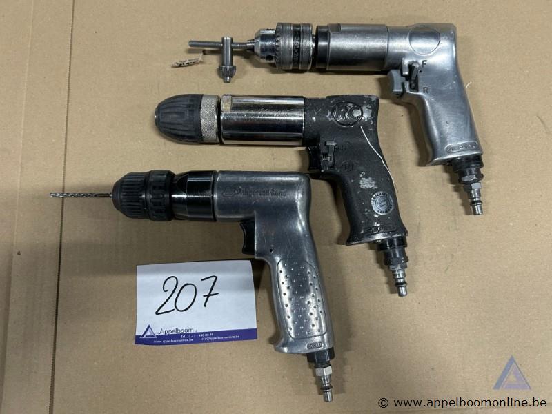 3 pneumatische boormachines – kavel bij Appelboom