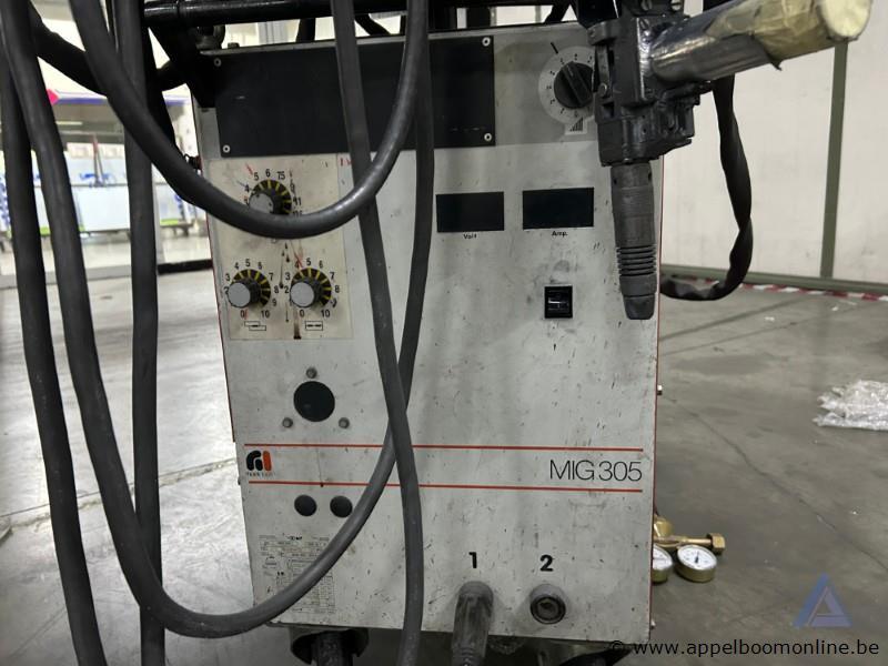 MIG lasmachine ERFI MIG 305, inclusief laspistool en massakabel – foto 3 – kavel bij Appelboom