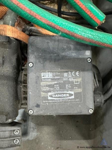 Mobiele dieseltank met pomp, 230 V, 0,5 kW, PIUSI, bouwjaar 2015, serienummer F00730390. Werking niet gekend – foto 3 – kavel bij Appelboom