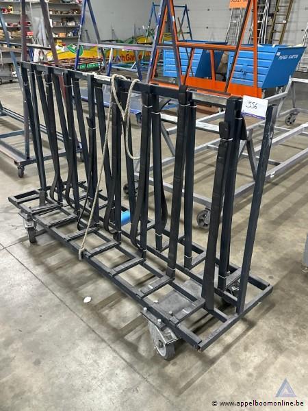 Verrijdbaar metalen transportrek – foto 2 – kavel bij Appelboom