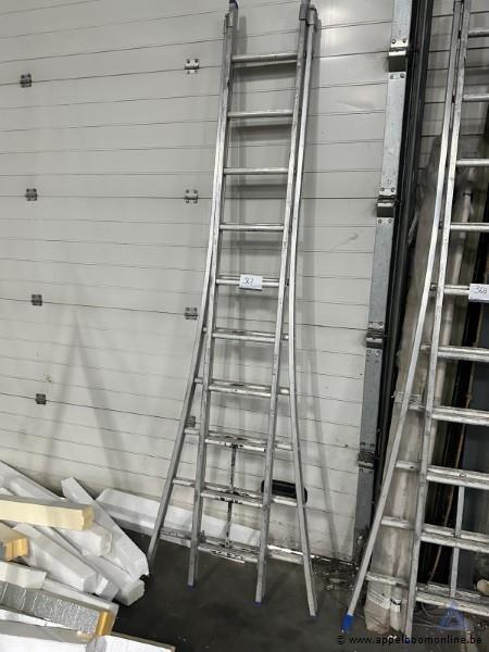 Aluminium ladder 2x10 sporten – kavel bij Appelboom